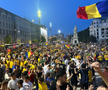 Suporterii naționalei au sărbătorit la Universitate calificarea în optimile de la Euro 2024 / foto: Ionuț Iordache