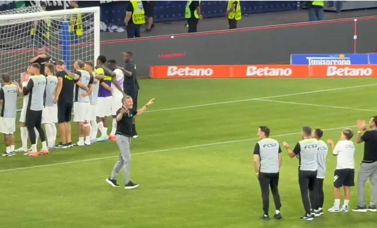 Imagini de la finalul Supercupei FCSB - CFR Cluj
