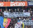 Mesajul apărut în peluza FCSB-ului la meciul cu CFR Cluj din Supercupa României