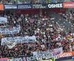 Mesajul apărut în peluza FCSB-ului la meciul cu CFR Cluj din Supercupa României
