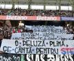 Mesajul apărut în peluza FCSB-ului la meciul cu CFR Cluj din Supercupa României