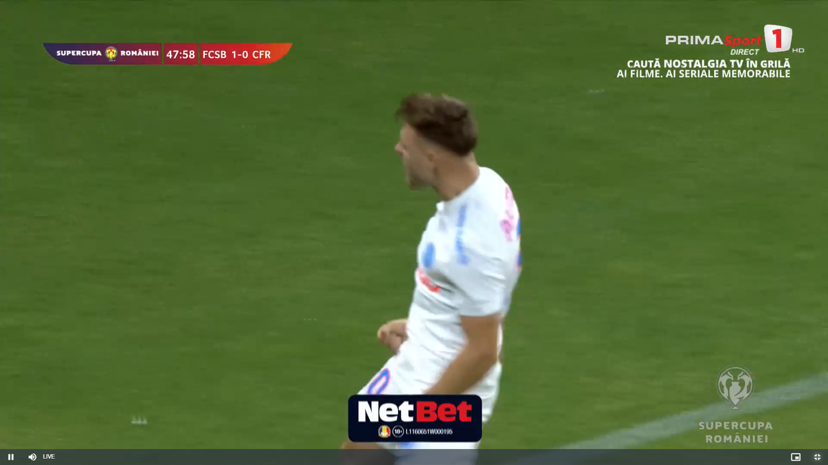 Dennis Politic a marcat primul gol pentru FCSB