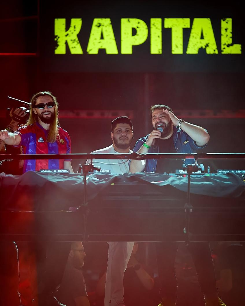 Salvatore Ganacci și Florin Salam la Arena Națională, în cadrul Neversea Kapital. Foto: Instagram Neversea