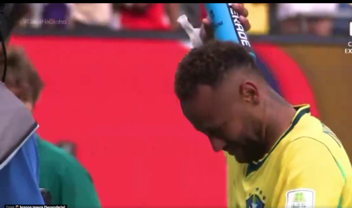 Imagini de la finalul meciului Brazilia - Norvegia, cu Neymar și Haaland