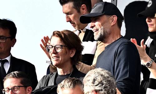 Jurgen Klopp, alături de Tatjana Haenni la un meci al lui RB Leipzig / Foto: Imago