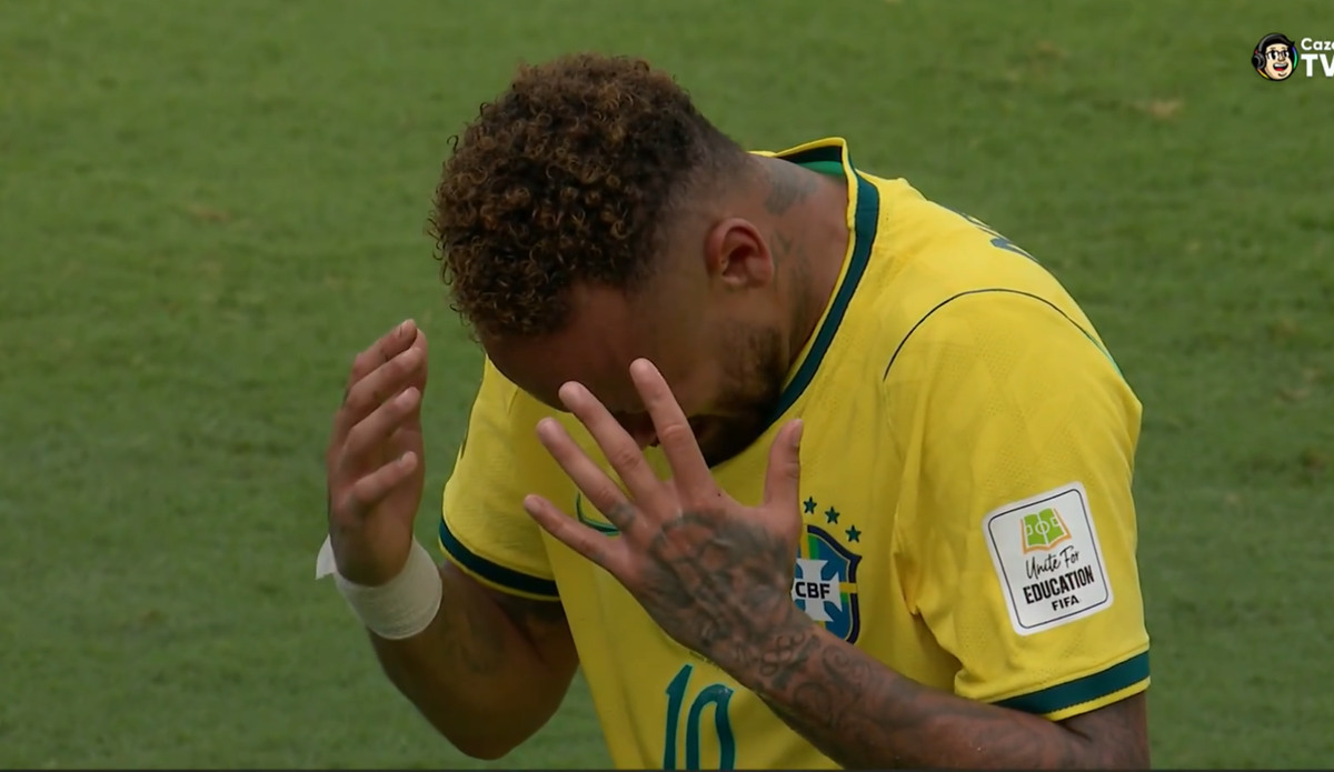 Imagini de la finalul meciului Brazilia - Norvegia, cu Neymar și Haaland