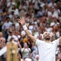 Grigor Dimitrov la finalul partidei din turul al treilea FOTO Guliver/GettyImages