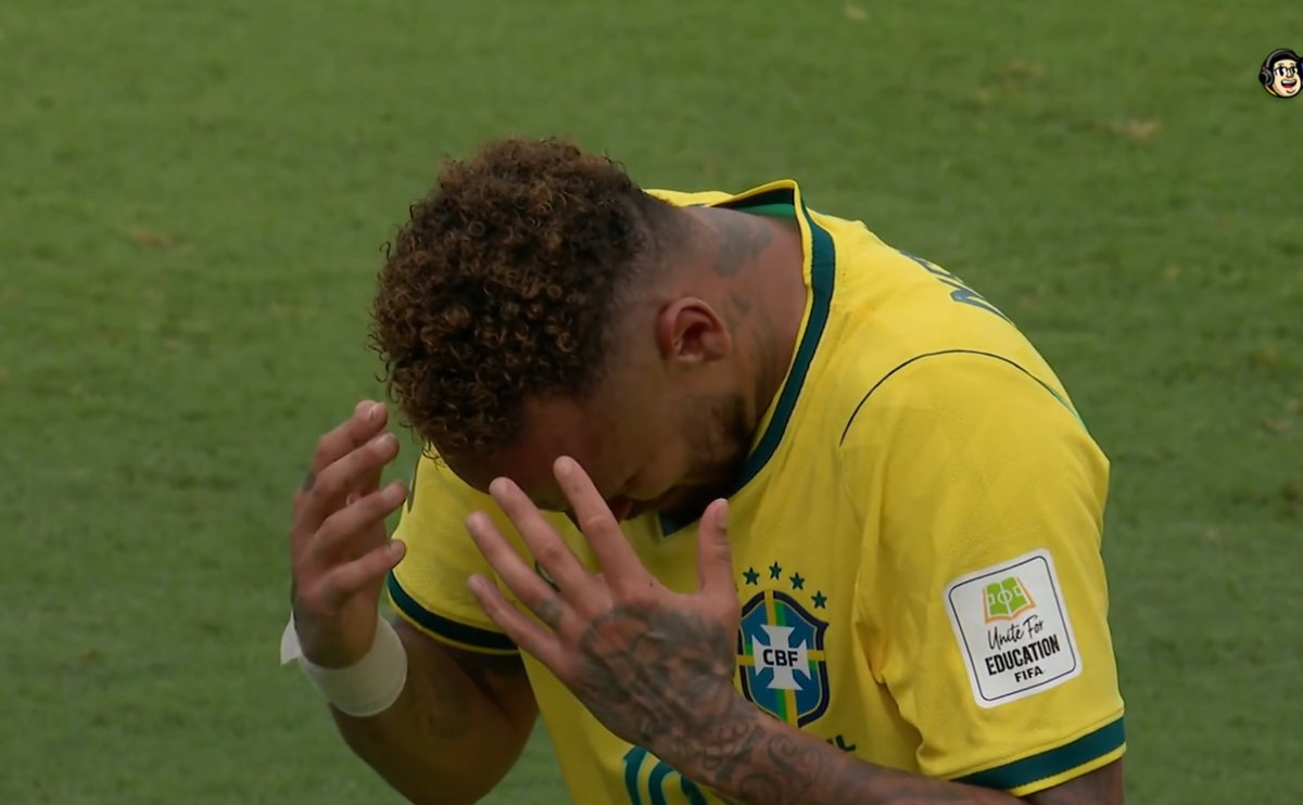 Imagini de la finalul meciului Brazilia - Norvegia, cu Neymar și Haaland