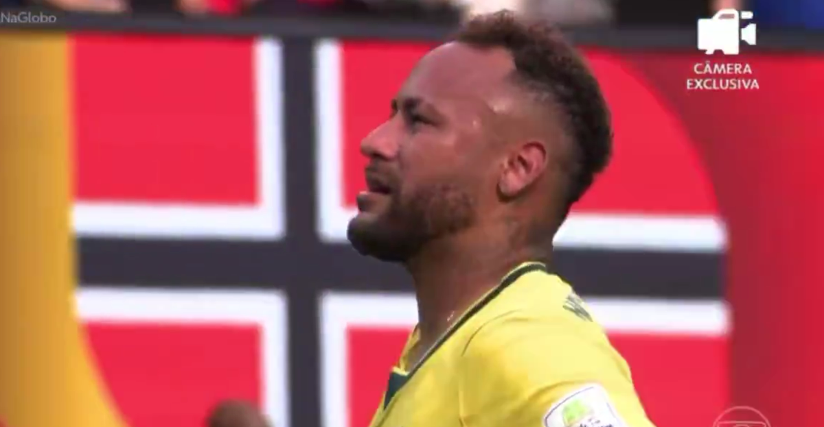 Imagini de la finalul meciului Brazilia - Norvegia, cu Neymar și Haaland