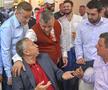 Nelu Varga, cu vestă, alături de Dan Petrescu