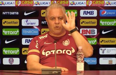 Marius Șumudică, dezlănțuit în conferință » Ironii pentru rivali: „Ce-Fe-Re, Ce-Fe-Re. Bă oameni buni, treziți-vă! Luăm campionatul la pas anul ăsta!”