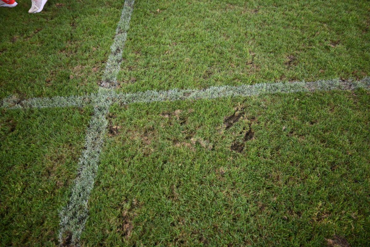 Reporterii GSP au inspectat gazonul de pe „Arc” imediat după România - SUA » Suprafață IMPOSIBILĂ cu 5 zile înainte de FCSB - Nordsjaelland