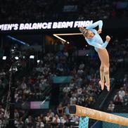 Sabrina Voinea finala olimpică la bârnă Paris 2024 Foto: Raed Krishan (Paris)
