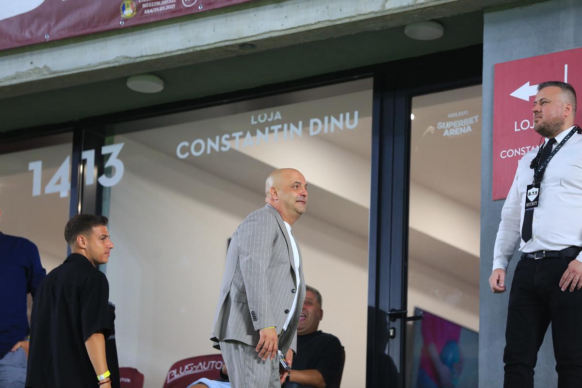 Florin Manea și Dan Șucu s-au salutat în loja stadionului din Giulești
