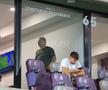 Marius Șumudică, vesel în lojă în timp ce Dan Șucu privea descumpănit