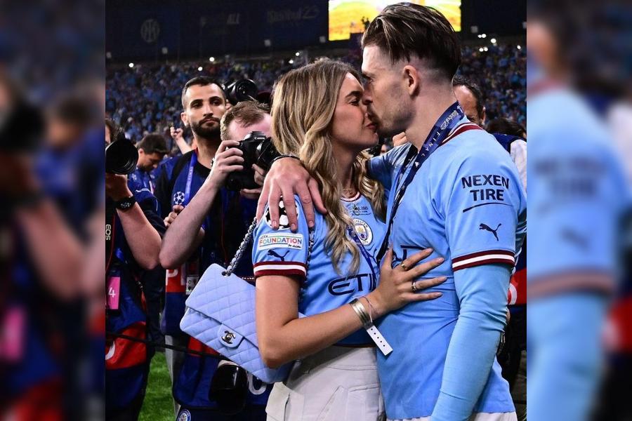 Jack Grealish și Sasha Attwood, când Manchester City a câștigat Champions League / Foto: Instagram Starul lui Manchester City a recunoscut: „2024 a fost cel mai greu an din viața mea”