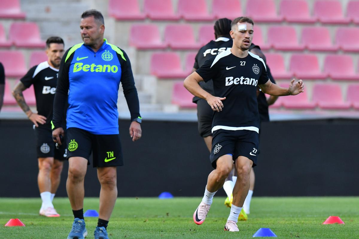 Antrenament FCSB înainte de turul cu Sparta Praga