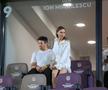 Marius Șumudică, vesel în lojă în timp ce Dan Șucu privea descumpănit