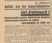 Articol despre înmormântarea lui Ion Zelenak