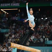 Sabrina Voinea finala olimpică la bârnă Paris 2024 Foto: Raed Krishan (Paris)