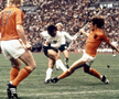 Gerd Müller, în timpul meciului cu Olanda (finala Campionatului Mondial din 1974)