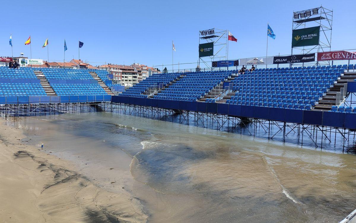 Imaginile verii! A început turneul de tenis cu teren inundat de apele Atlanticului » Ce nume mari participă