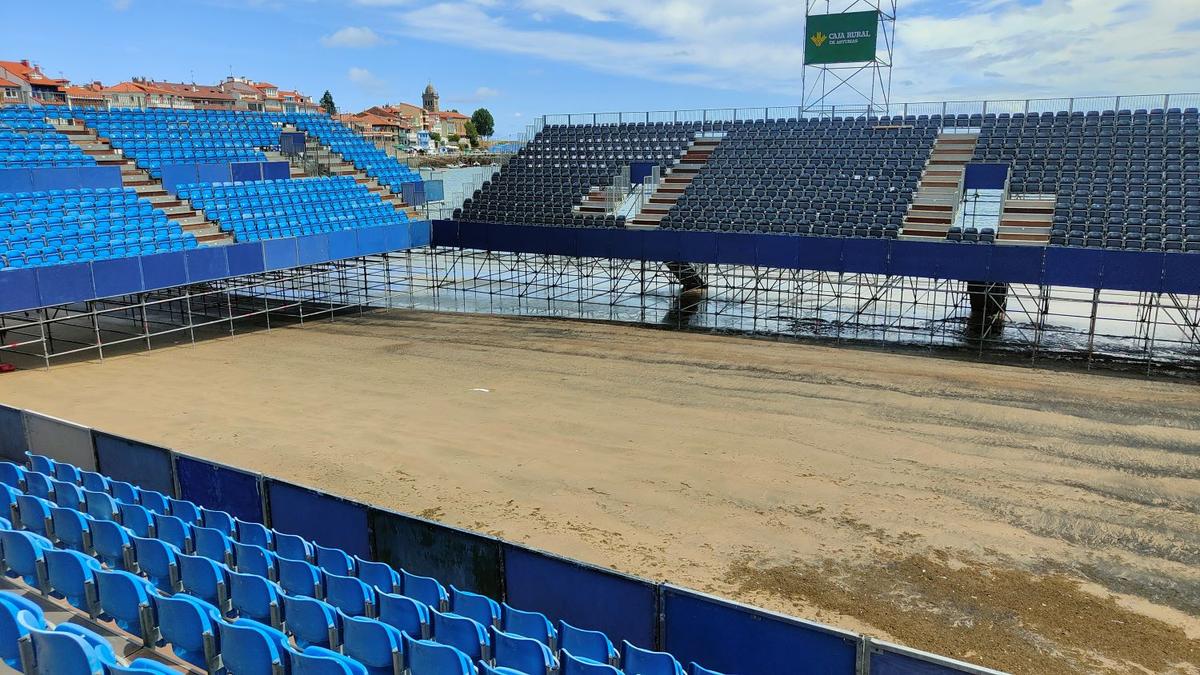Imagini fenomenale cu turneul de tenis pe plajă din Luanco