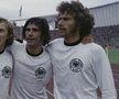 Gerd Müller, alături de Paul Breitner (dreapta) și Jürgen Grabowski (stânga) la naționala Germaniei