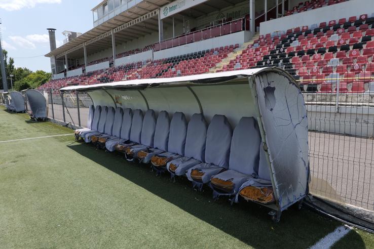 Cum arată Stadionul „Marin Anastasovici” din Giurgiu // foto: Andrei Furnigă (GSP)