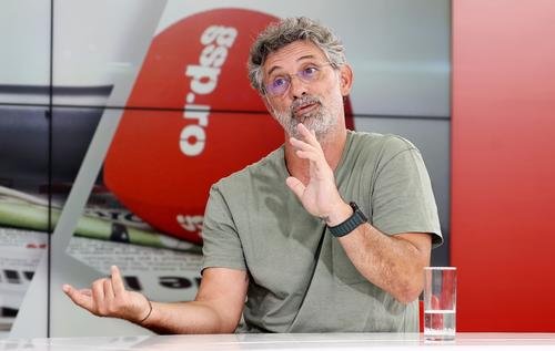 Actorul Andi Vasluianu, invitatul emisiunii „Prietenii lui Ovidiu”. Foto: Cristi Preda