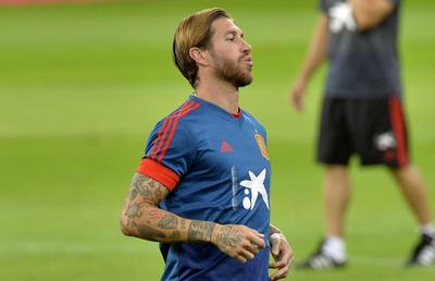 ROMÂNIA - SPANIA // VIDEO WOW! Sergio Ramos, execuție spectaculoasă pe Arena Națională: cum a înscris la antrenamentul oficial