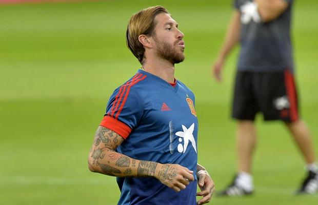 ROMÂNIA - SPANIA // VIDEO WOW! Sergio Ramos, execuție spectaculoasă pe Arena Națională: cum a înscris la antrenamentul oficial