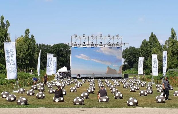 ROMÂNIA - SPANIA //FOTO Cum arată decorul organizat de Primăria Capitalei și FRF pentru meciul de diseară » Programul transportului în comun a fost prelungit în acea zonă