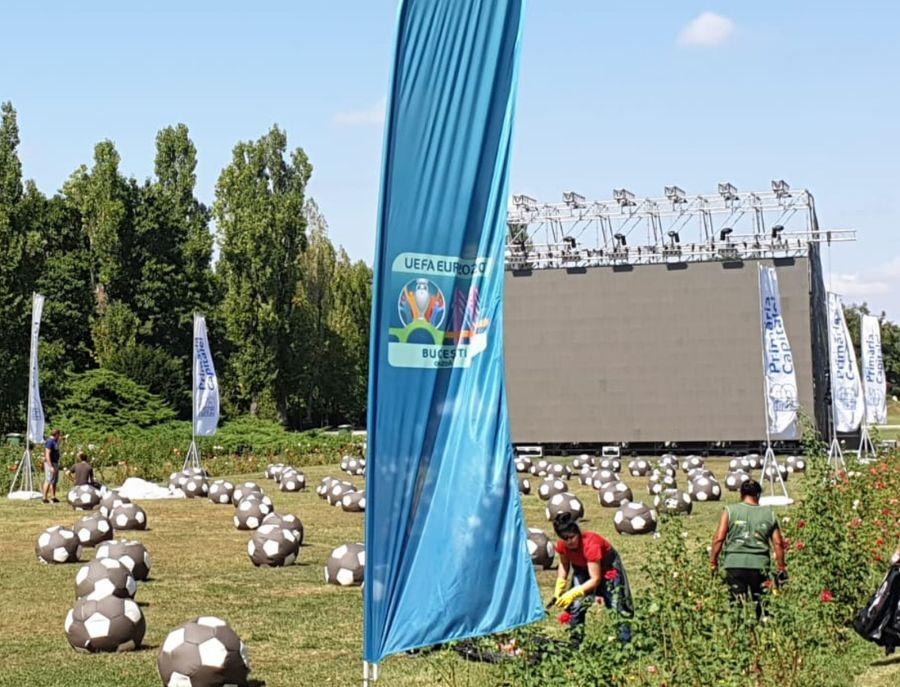 Ultimele pregătiri înainte de România - Spania FOTO: FRF.ro ROMÂNIA - SPANIA //FOTO Cum arată decorul organizat de Primăria Capitalei și FRF pentru meciul de diseară » Programul transportului în comun a fost prelungit în acea zonă