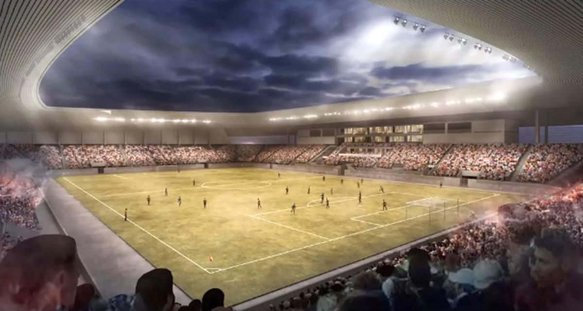 FOTO Oradea ar putea avea un stadion nou » Proiect de anvergură: un întreg complex sportiv cu hotel și tribună flexibilă