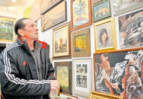Ivan Patzaichin era un obișnuit al galeriilor de artă  / foto: Gazeta Sporturilor
