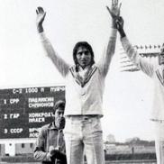 Împreună cu Toma Simionov, pe podiumul de la Moscova 1980  / foto: Gazeta Sporturilor