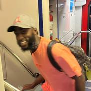 Sekou Sidibe, surprins de GSP în Gara de Nord, în timp ce lua trenul spre Craiova / FOTO: Carmen Dumitru