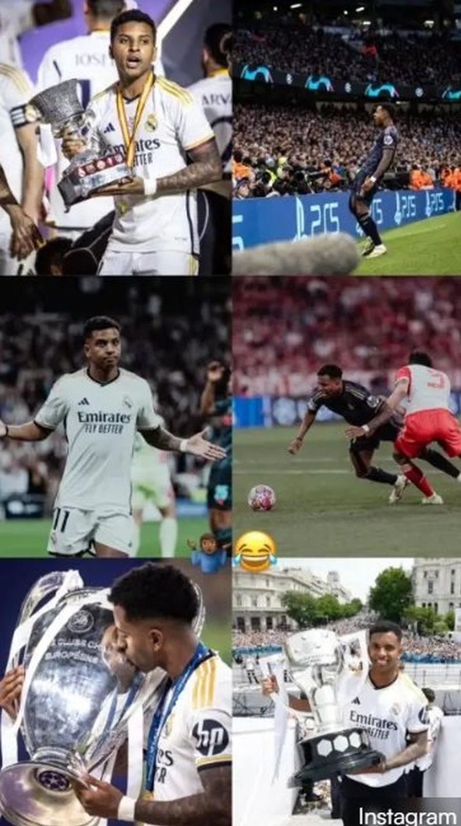 Colajul postat de Rodrygo Reacția lui Rodrygo după ce a văzut că n-a fost inclus pe lista nominalizaților pentru Balonul de Aur!