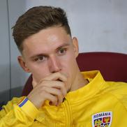 Louis Munteanu s-a accidentat la încălzire înainte de România - Canada / Foto: Ionuț Iordache GSP