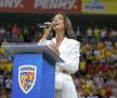 Mira a interpretat imnul României la meciul amical cu Canada / Foto: Ionuț Iordache GSP