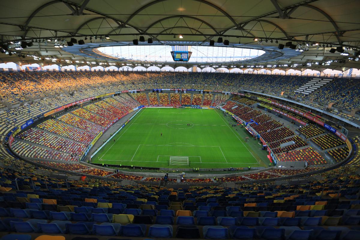 Imagini de la Arena Națională, înainte de România - Canada