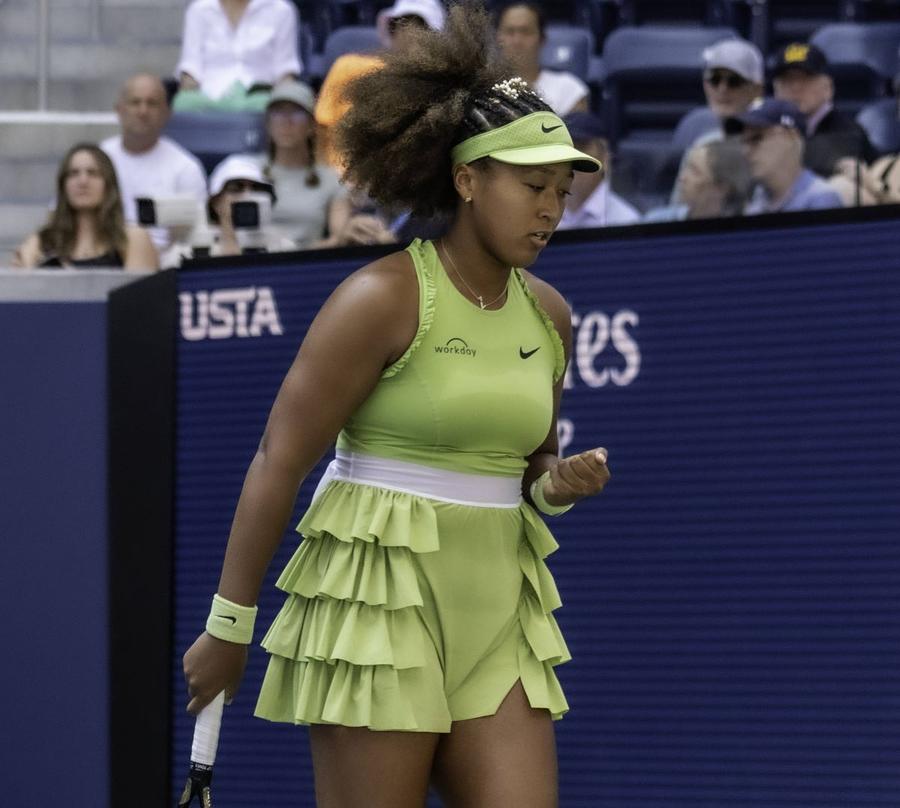Naomi Osaka și ținuța verde de la US Open 2024 Foto: Imago Images Naomi Osaka și întrebarea cea mai grea de după semifinala US Open: „Oh, nu, omule, nu mă face să plâng!”
