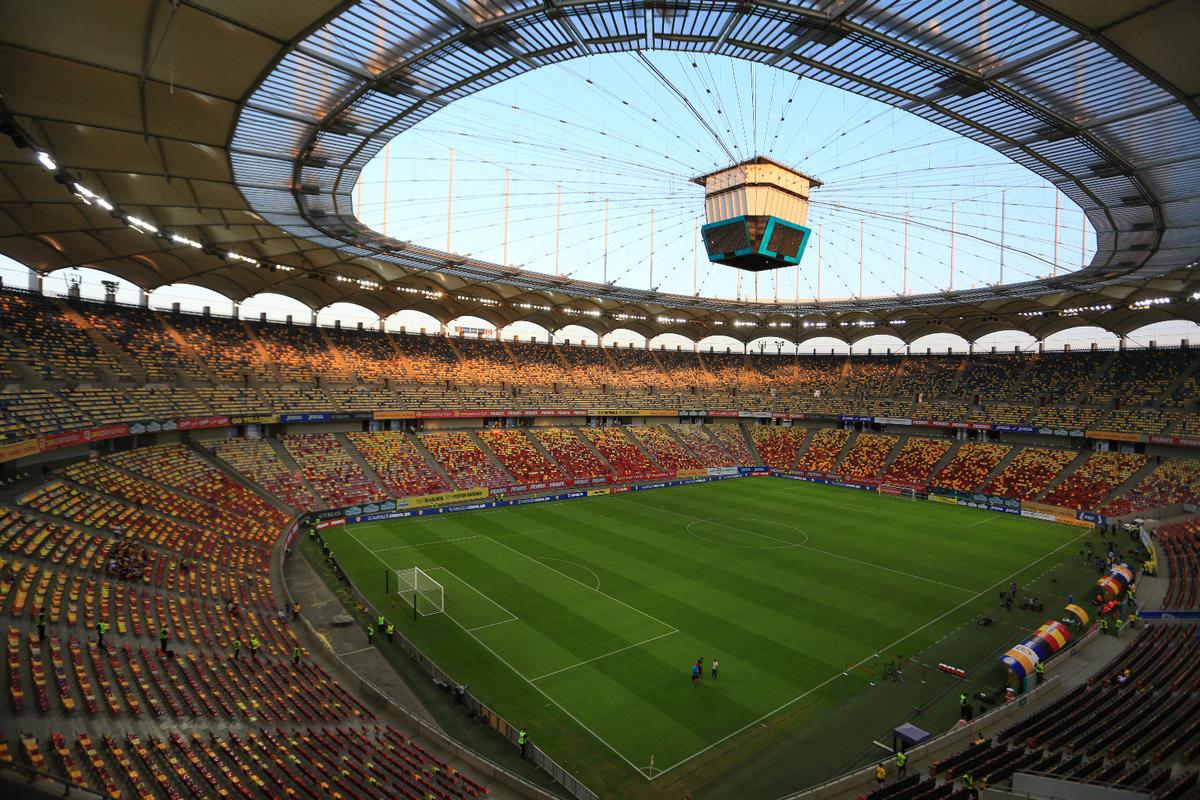 Imagini de la Arena Națională, înainte de România - Canada
