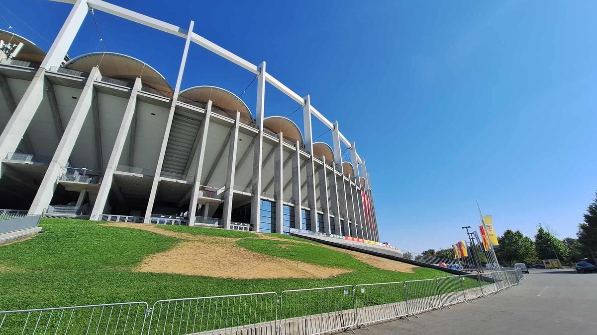 Imagini de la Arena Națională, înainte de România - Canada