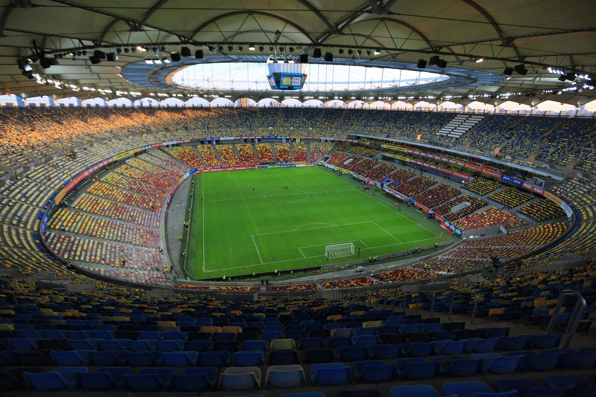 Imagini de la Arena Națională, înainte de România - Canada