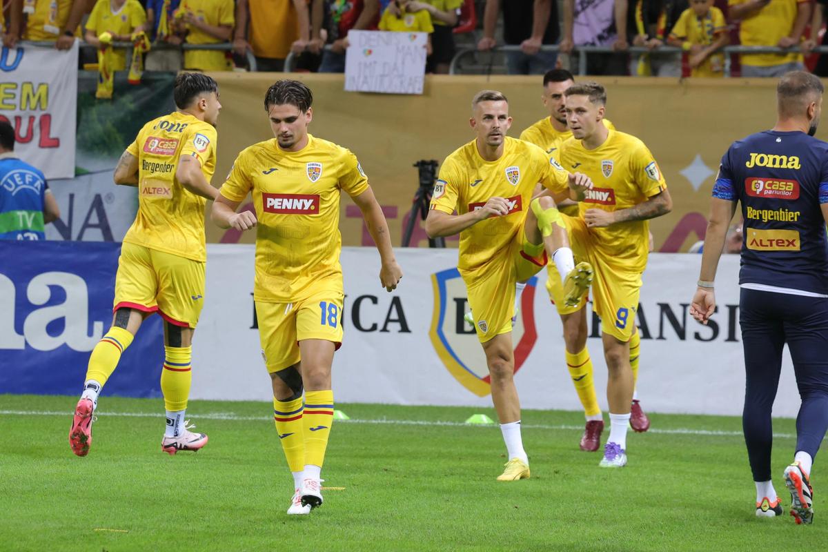 Imagini din stadion, înainte de România - Canada