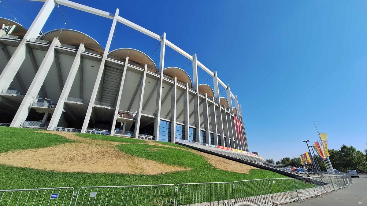 Imagini de la Arena Națională, înainte de România - Canada