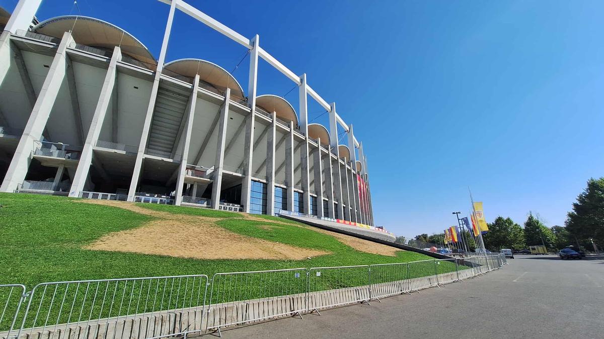 Imagini de la Arena Națională, înainte de România - Canada