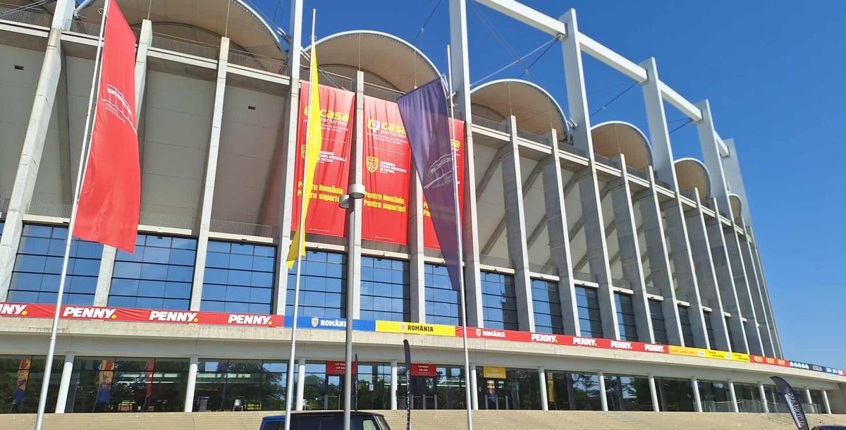 Imagini de la Arena Națională, înainte de România - Canada